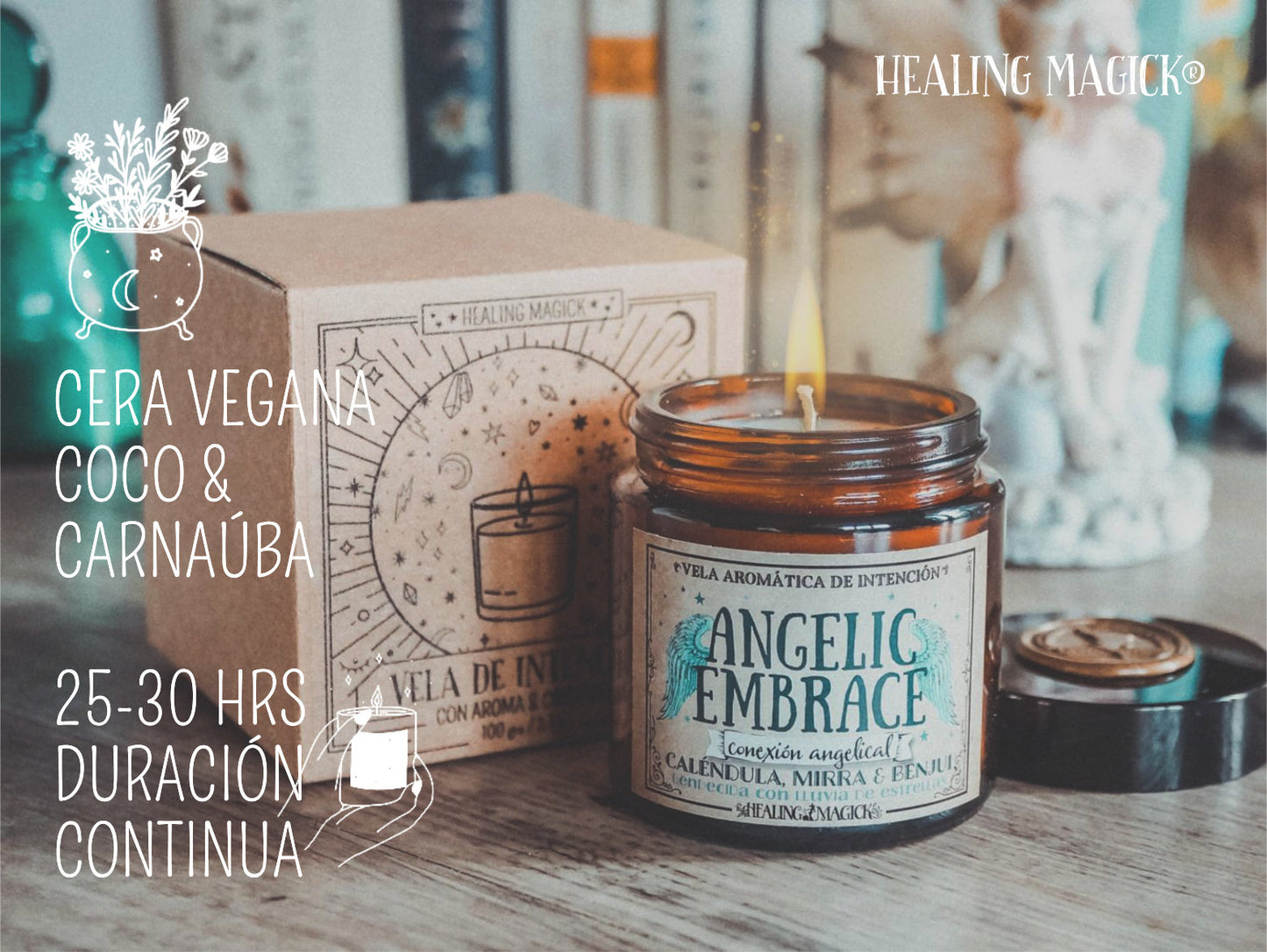 *Abrazo Angélico* Vela Conexión Angelical