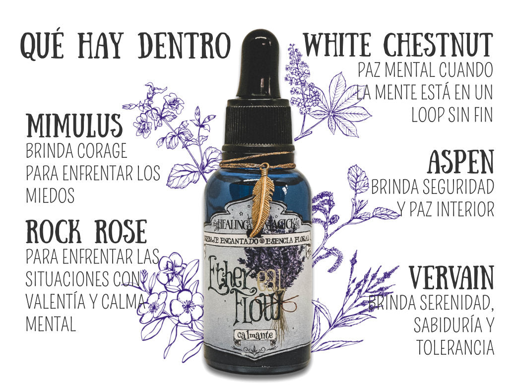 *Flujo Etéreo* Brebaje Floral para el Estrés