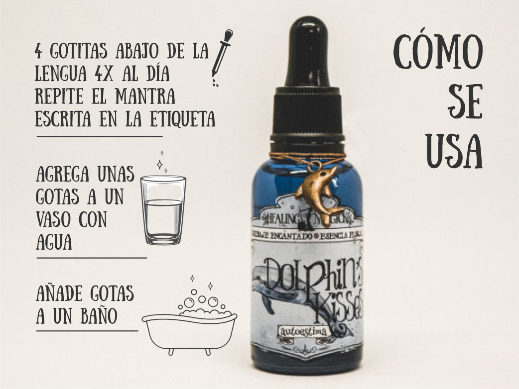 *Besos de Delfín* Brebaje Floral para el Autoestima