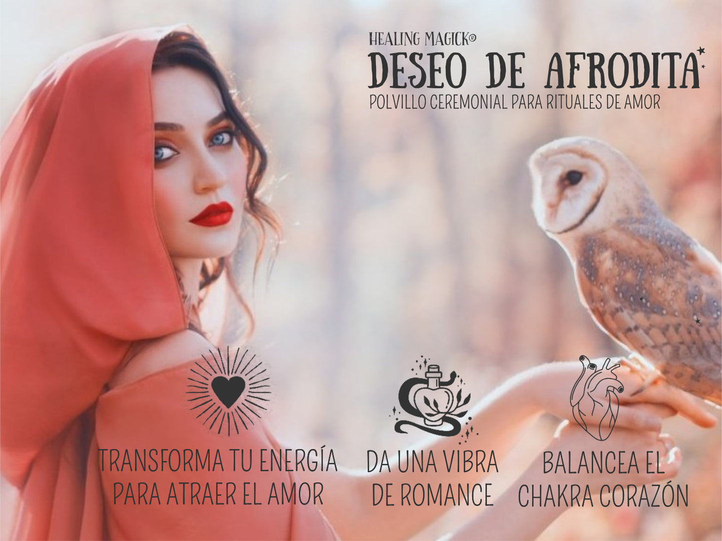 *Deseo de Afrodita* Polvillo de Rituales para el Amor