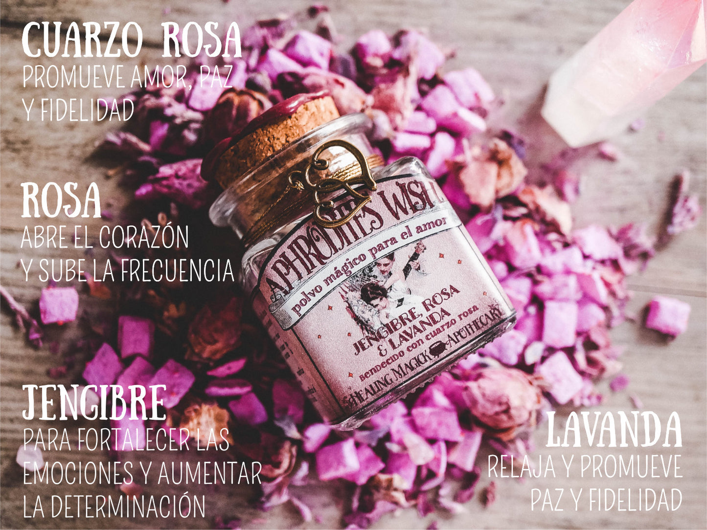 *Deseo de Afrodita* Polvillo de Rituales para el Amor