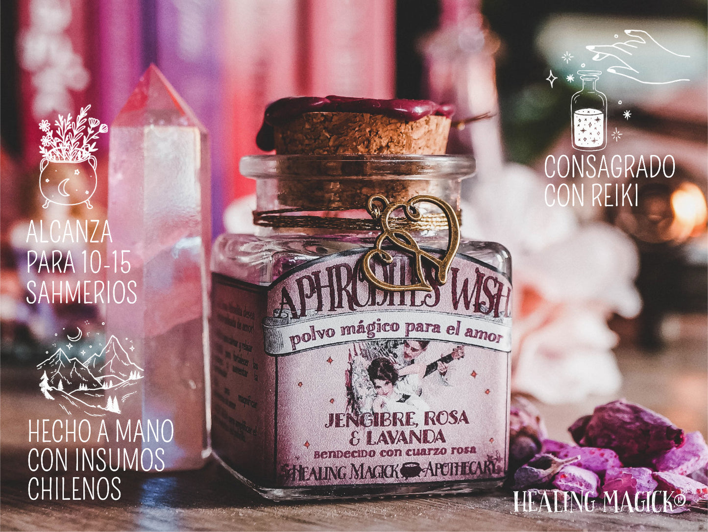 *Deseo de Afrodita* Polvillo de Rituales para el Amor
