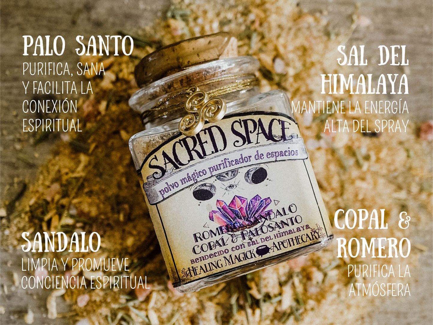 *Refugio Sagrado* Polvillo Sahumerio Purificador de Espacios