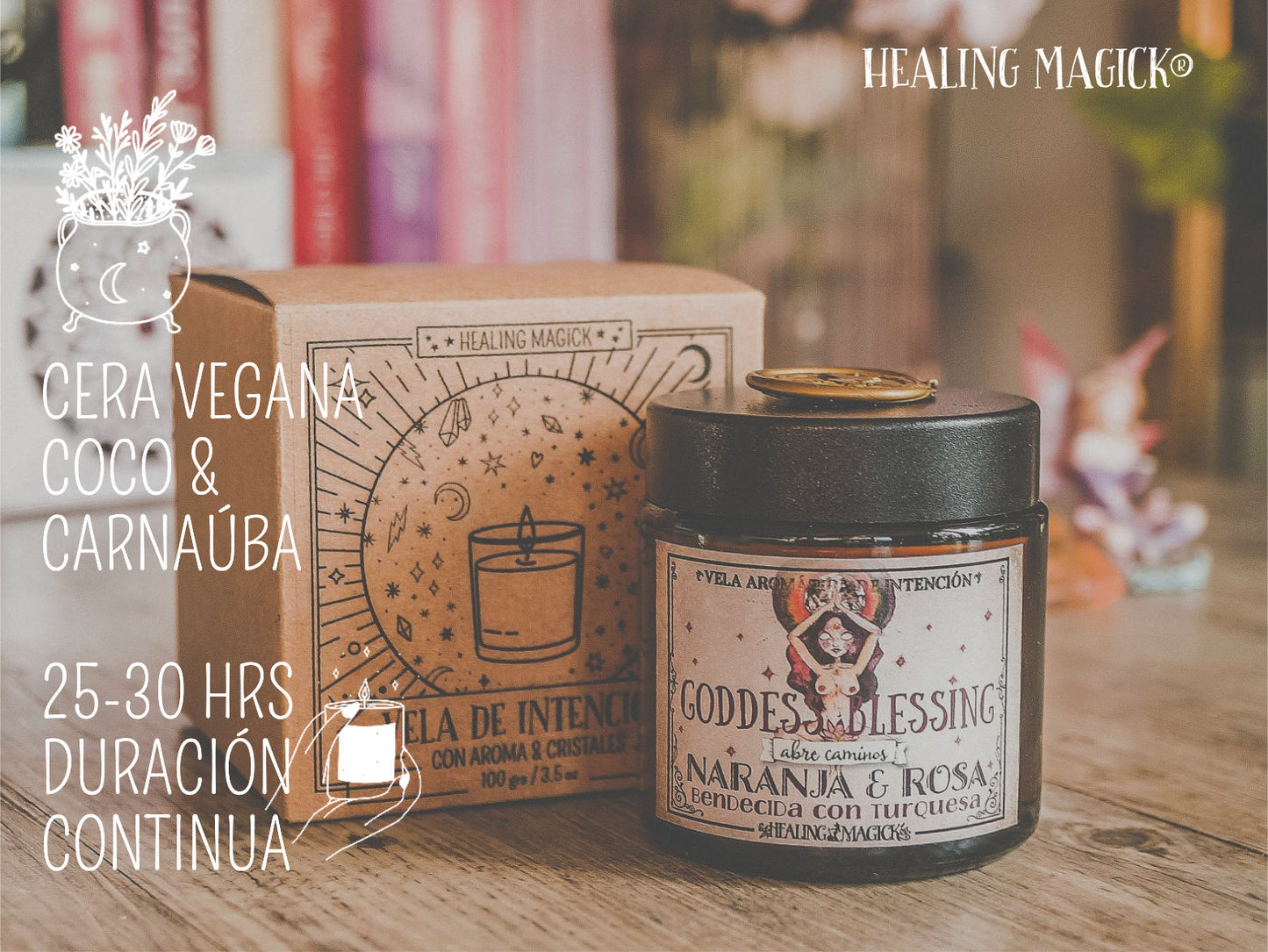*Bendición de la Diosa* Vela Abre caminos