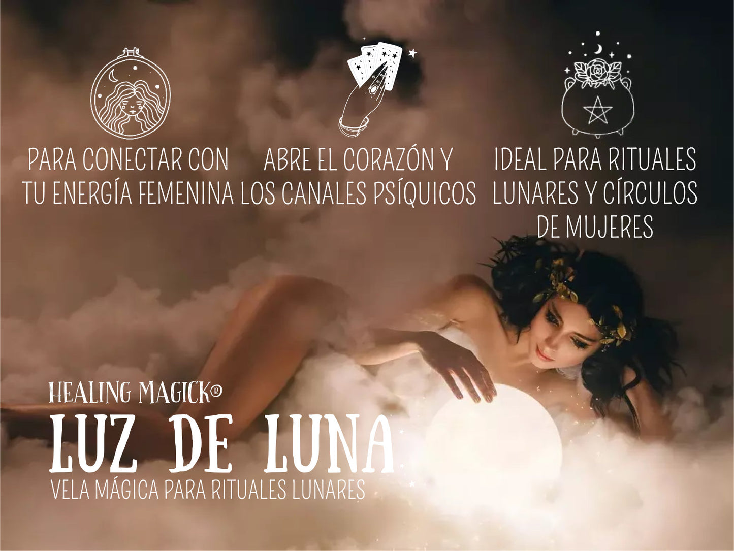 *Luz de Luna* Vela Rituales Lunares