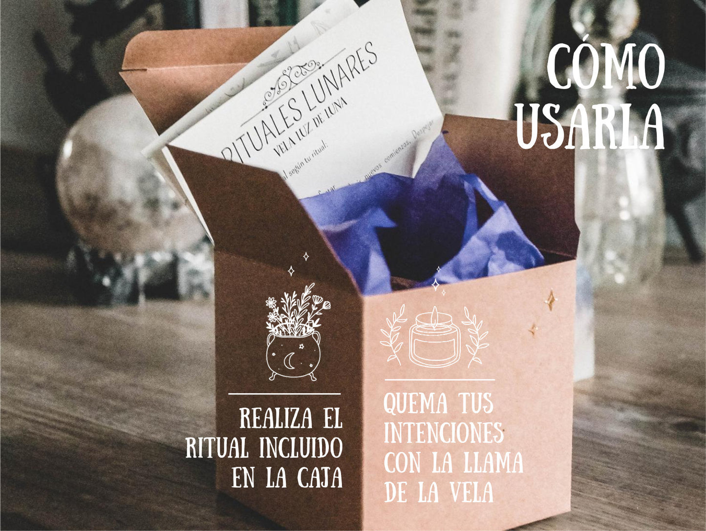 *Luz de Luna* Vela Rituales Lunares
