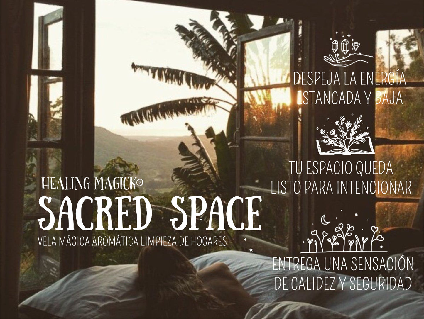 *Refugio Sagrado* Vela Purificadora de Espacios