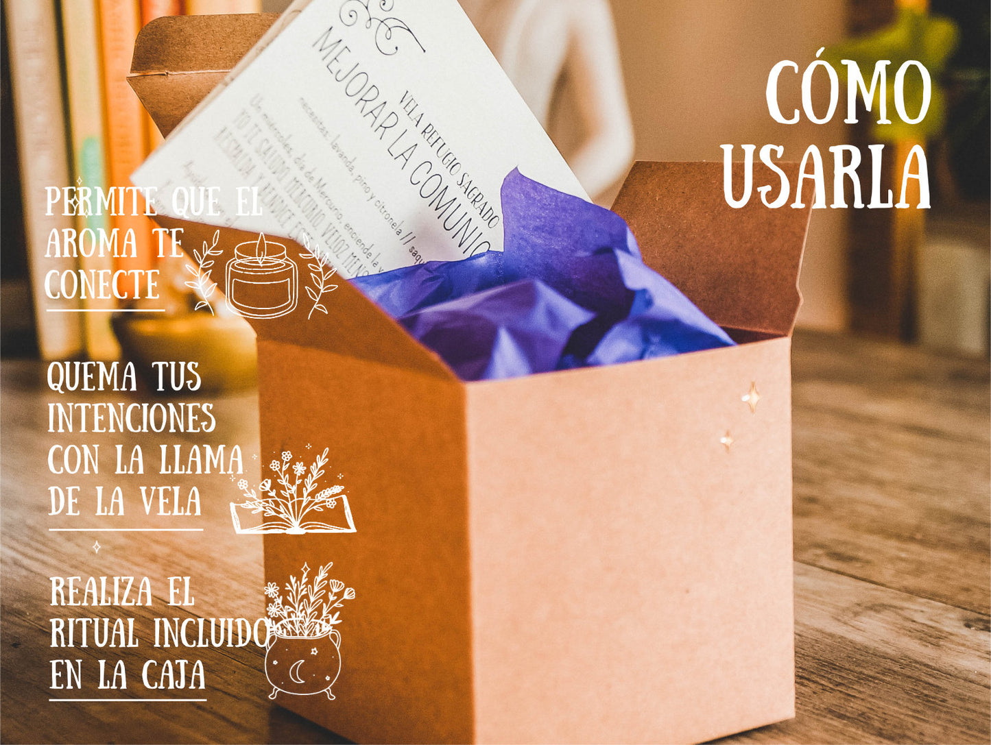 *Refugio Sagrado* Vela Purificadora de Espacios