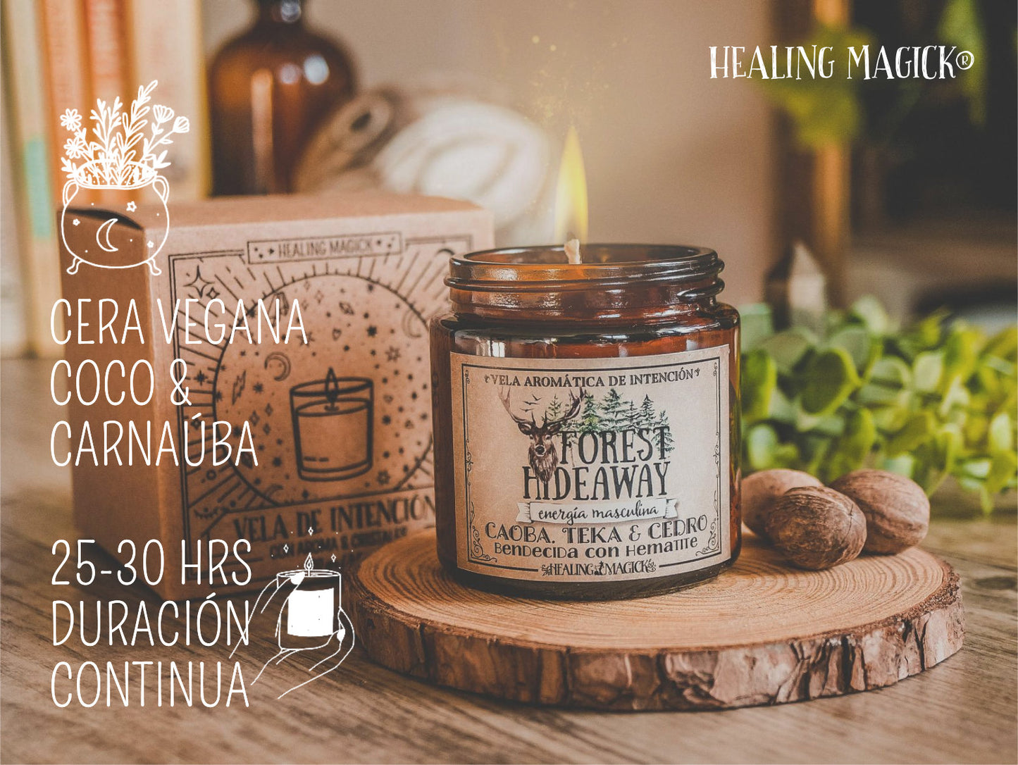 *Bosque Embrujado* Vela Energía Masculina