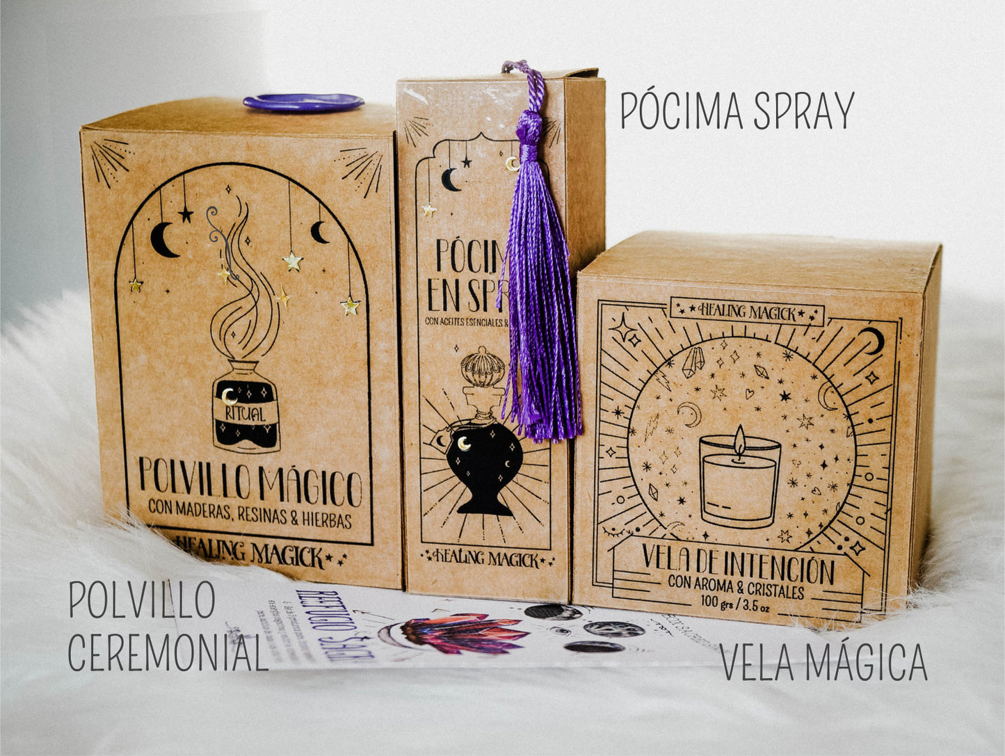 *Luz de Luna* Set Conexión Lunar ~Witchy box~ Rituales de todo tipo