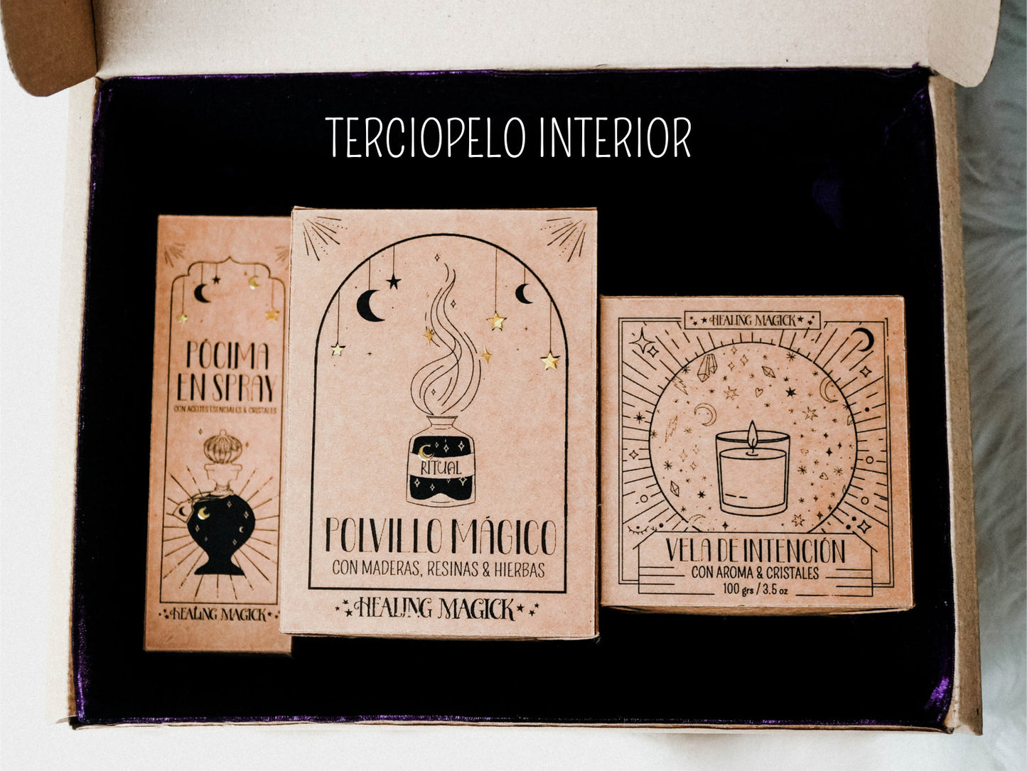 *Luz de Luna* Set Conexión Lunar ~Witchy box~ Rituales de todo tipo