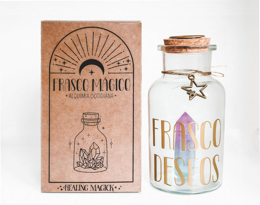 Frasco de los Deseos - Cuarzo Arcoiris