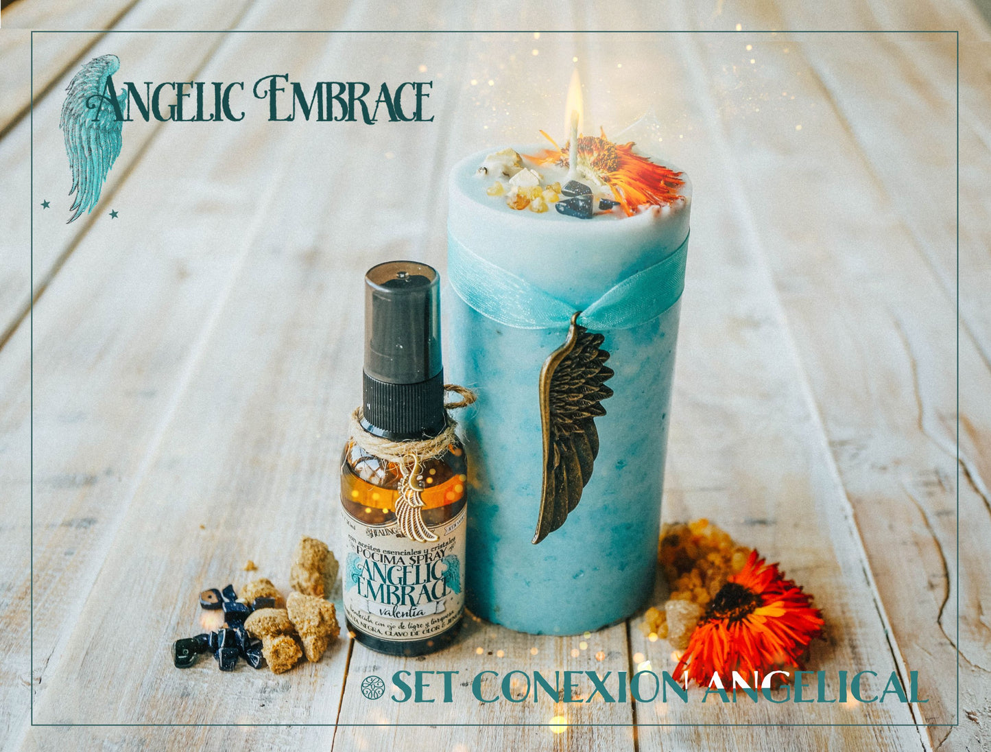 *Abrazo Angélico* Vela Conexión Angelical