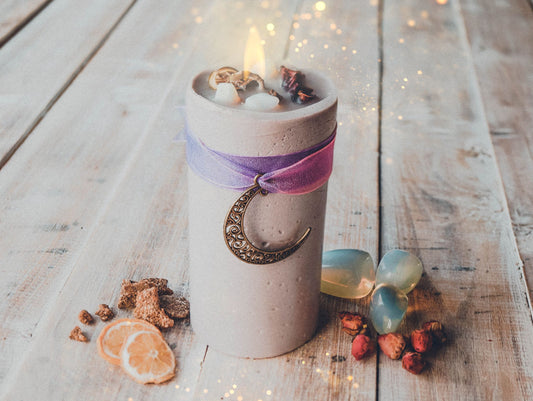 *Luz de Luna* Vela de Rituales de Luna