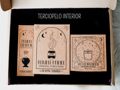 *Luz de Luna* Set Conexión Lunar ~Witchy box~ Rituales de todo tipo