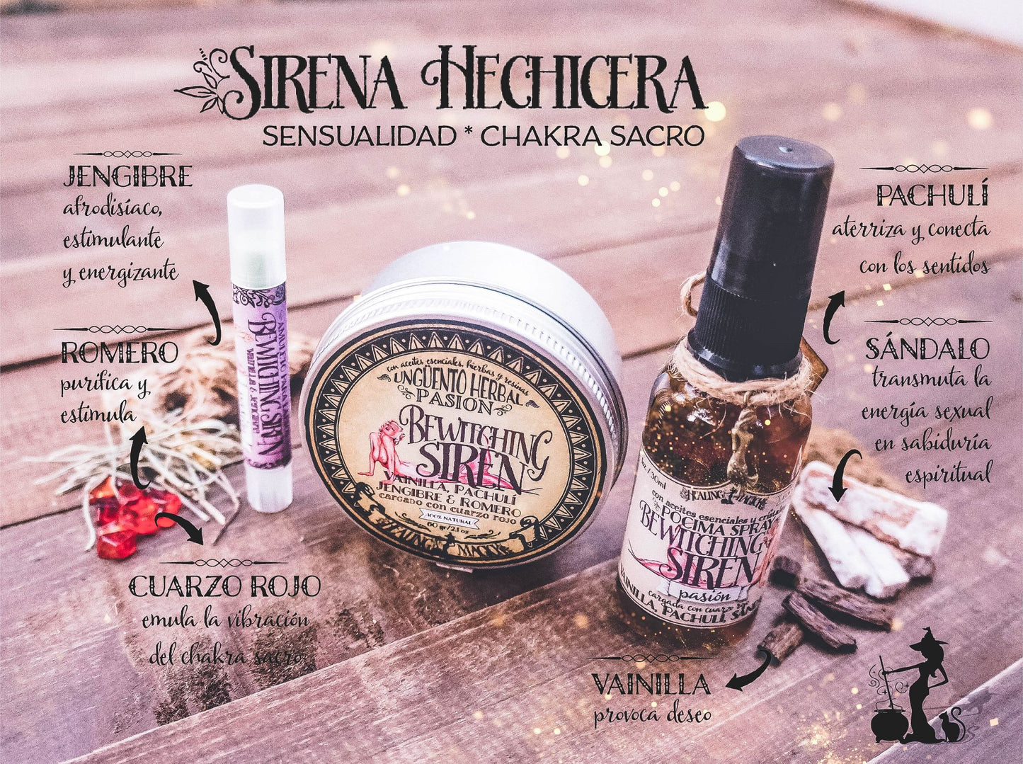 *Sirena Hechicera* -Set afrodisíaco- Witchy Box